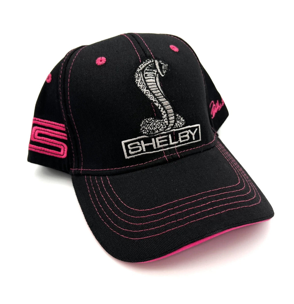 Mustang Hat Cap Replacement for Shelby Black Pink Gray Embroidered Logo (1964–1970)