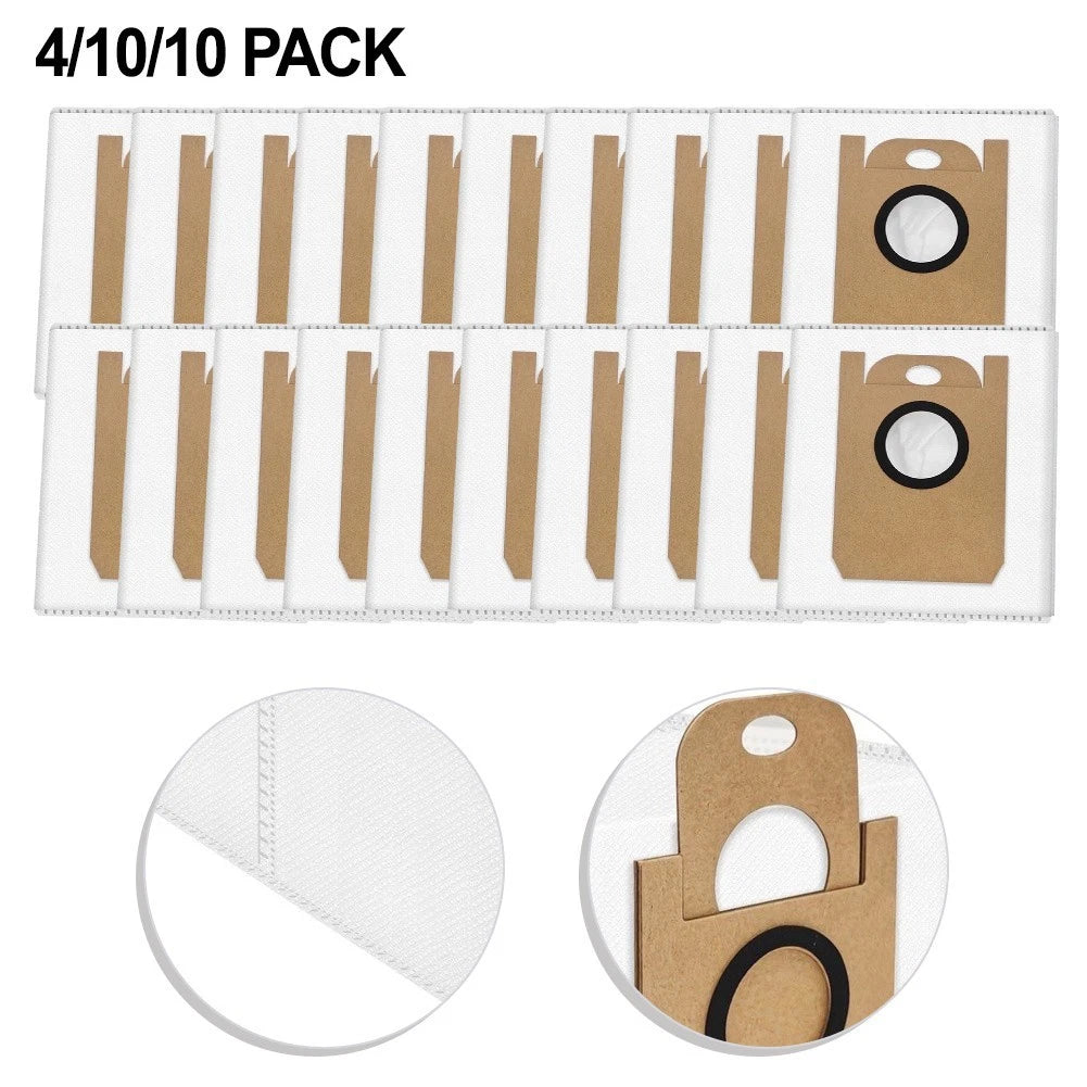 Set of 10 Vacuum Cleaner Bags for Tikom L8000 Plus and L9000 Plus