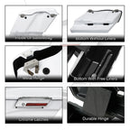 5" White Stretched Extended Hard Saddlebags for Harley Softail Fatboy (1984–2017)