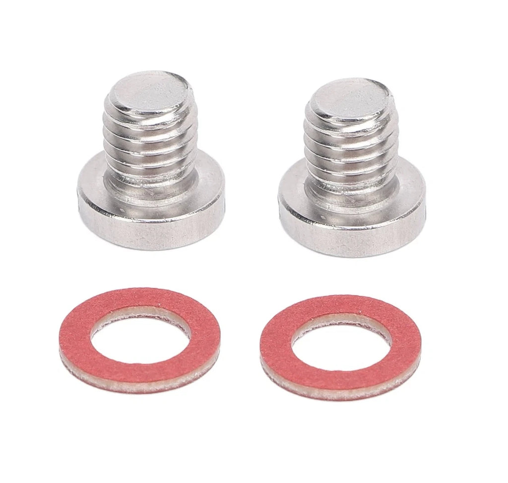 2Pcs Lower Unit Drain Fill Plug Screw & Gasket Kit for Yamaha Outboards