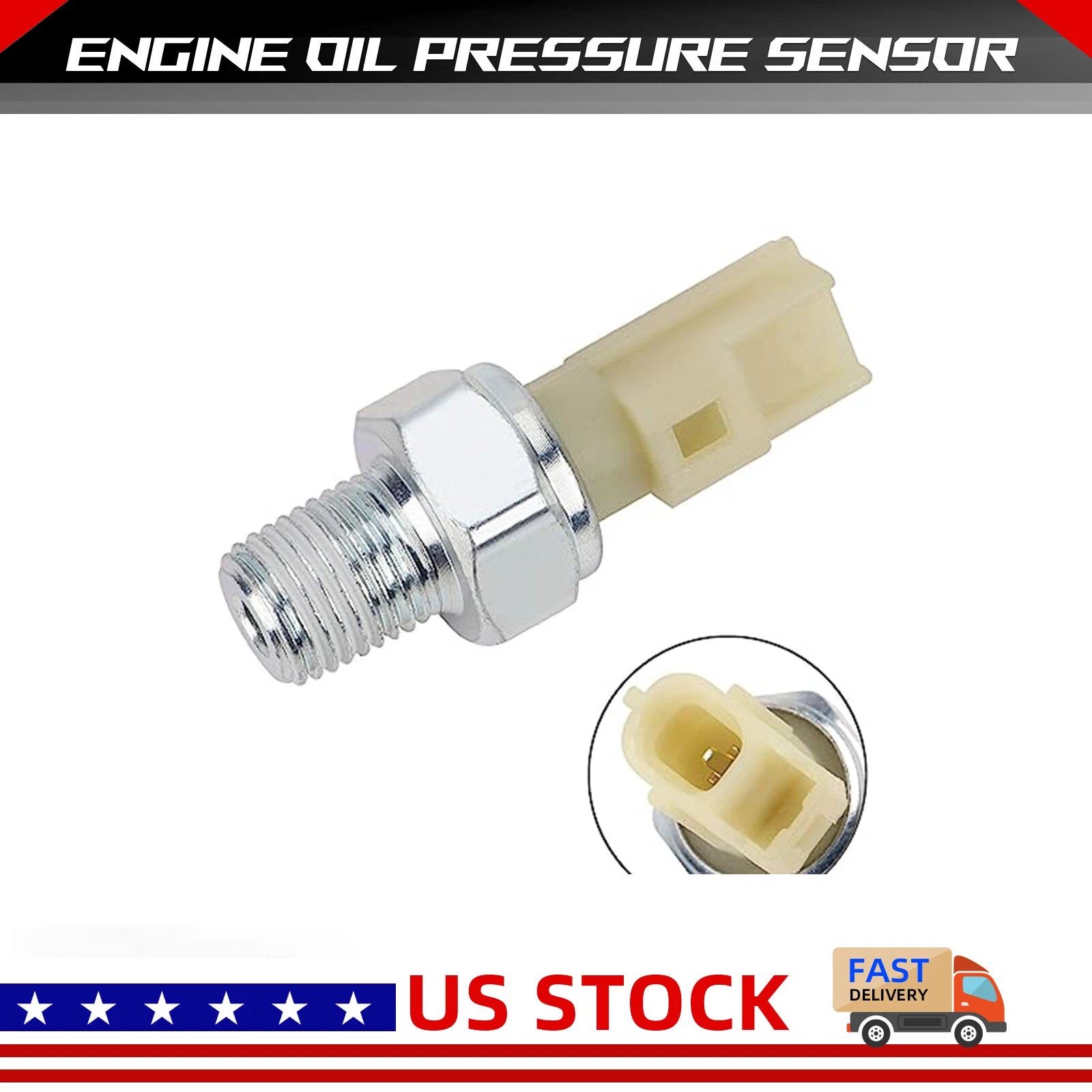 Engine Oil Pressure Sensor for Ford E-150 (2007–2013) 6U5Z-9278-D, 1U5T-9278-DA