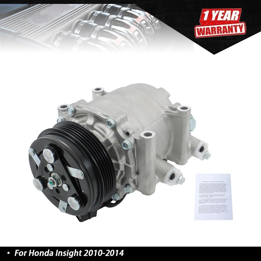 A/C Compressor with 4-Groove Pulley for Honda Insight CR-Z (2010–2015)