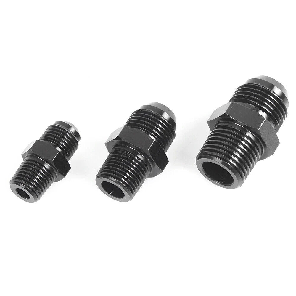 6AN to 3/8 NPT Adapter for Universal Applications (Black)