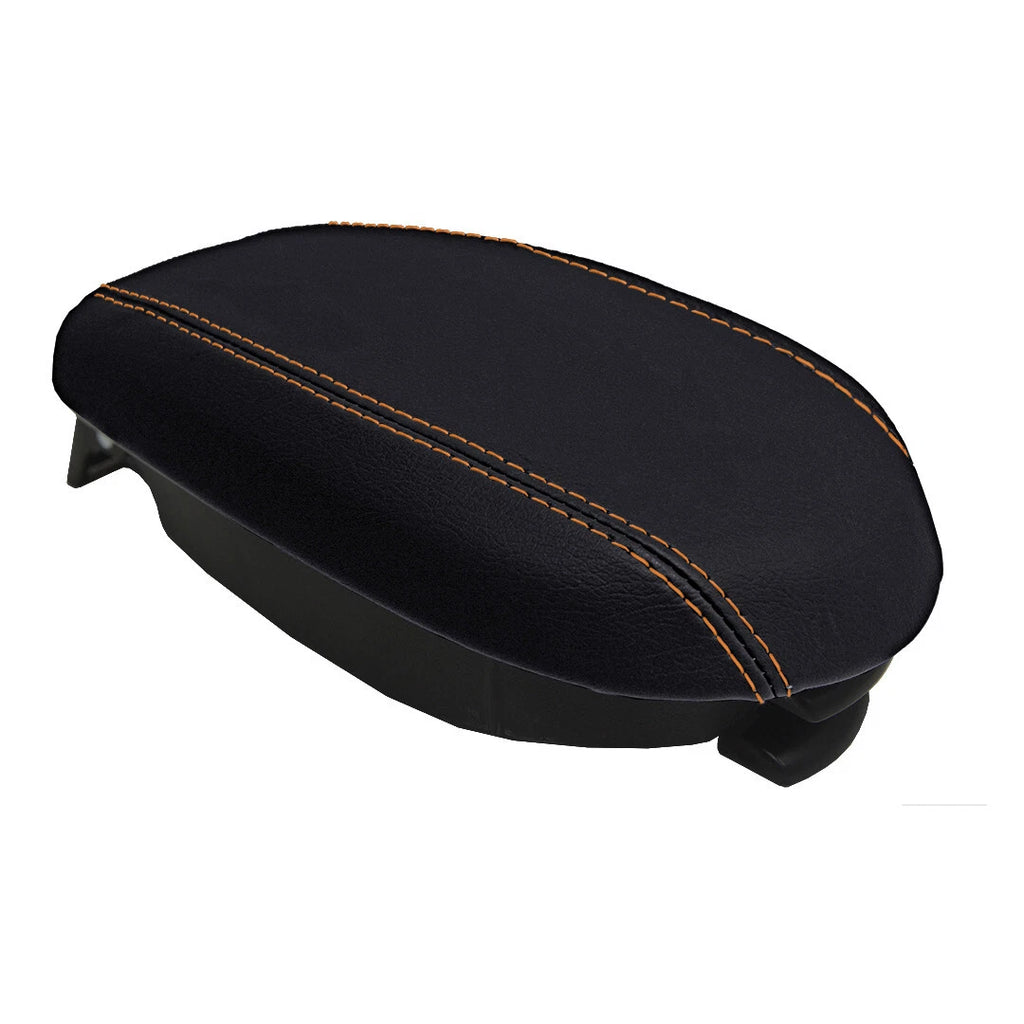 Console Lid Armrest Cover for Hyundai Veloster (2012–2018) Orange Stitch