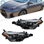 Headlights for Toyota Corolla SE XLE XSE Sedan (2017-2019) Pair