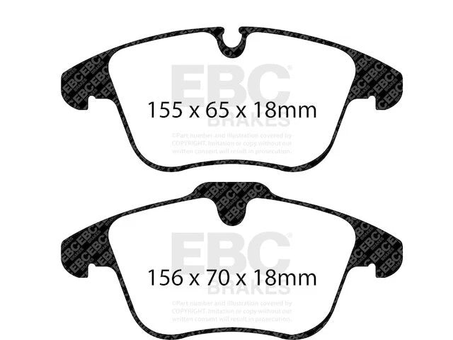 Front Brake Pad Set for Jaguar S Type (2006–2008) GX747QT