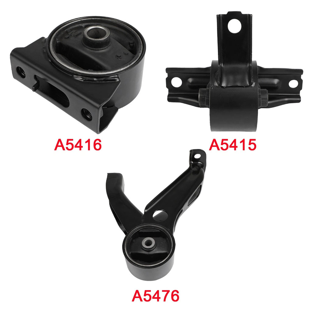 3X Engine Motor Mount for Dodge Caliber (2007–2008) L4 2.4L AWD