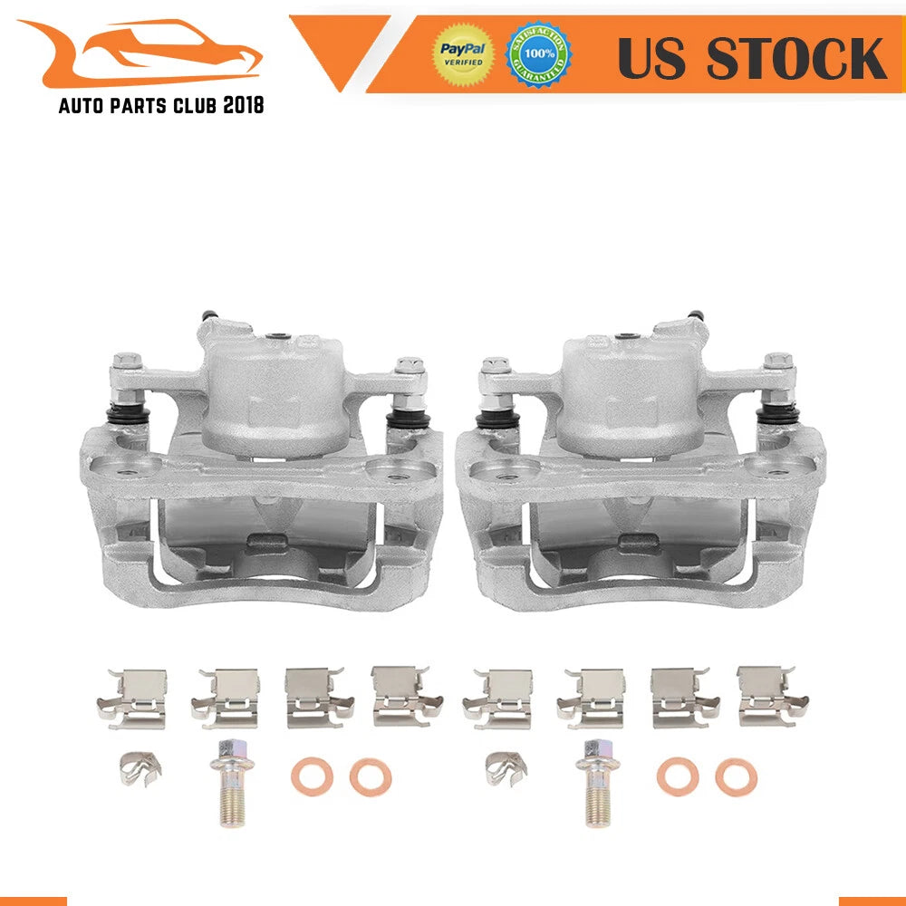 Set of 2 Brake Calipers with Bracket Kit for Toyota Matrix (2009-2013)