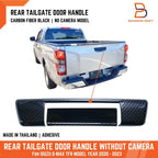 Carbon Fiber Black Tailgate Handle Cover for Isuzu D-Max (2020-2023)