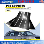 Glossy Black BC Pillar Cover Trim for Chevrolet Captiva (2009–2018) 6-30X