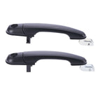 4 x Front Rear Outer Door Handles Black for Hyundai Tucson (2004–2010)