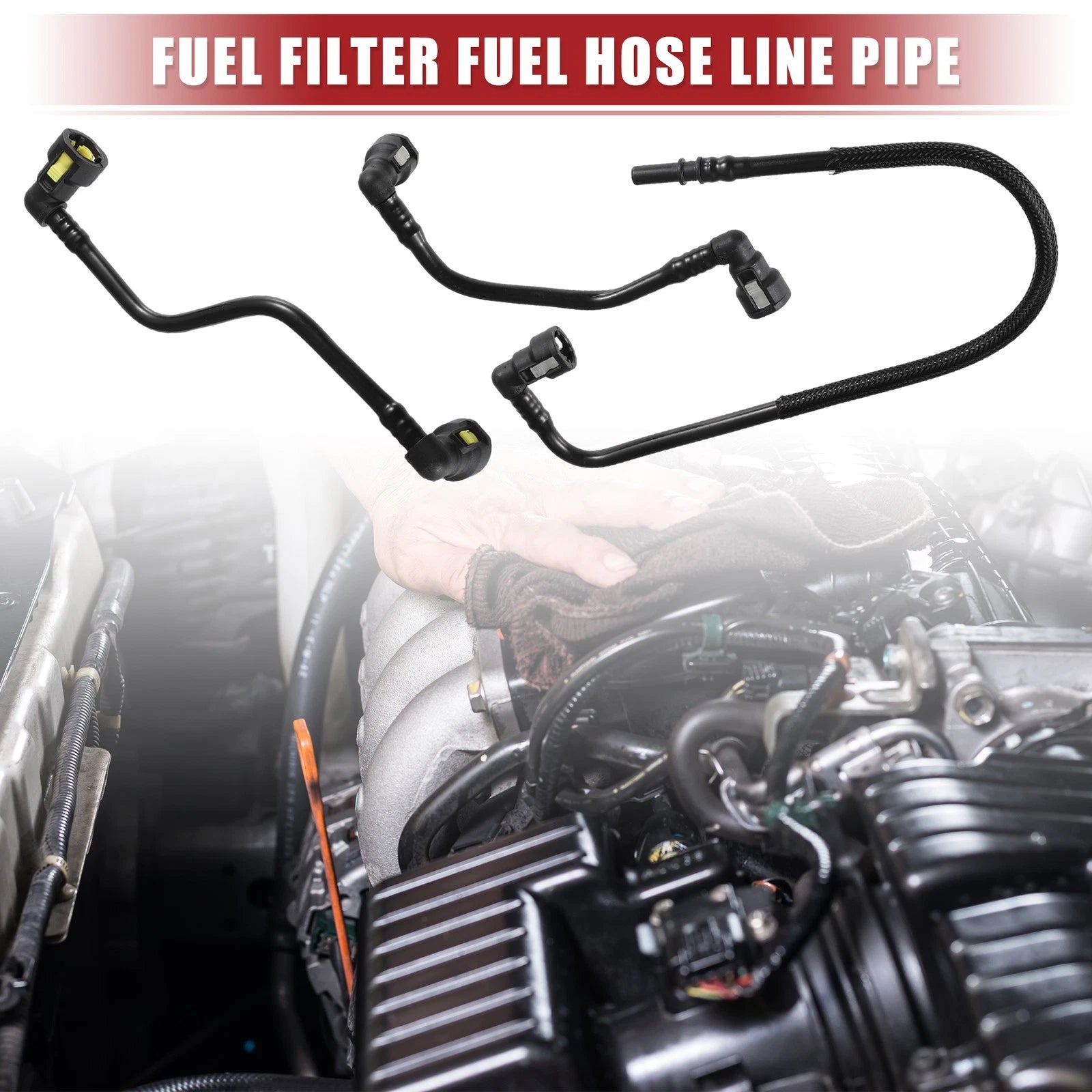 Set of Fuel Filters & Hoses for Mercedes-Benz ML350 (1998–2005) No. 1634702864