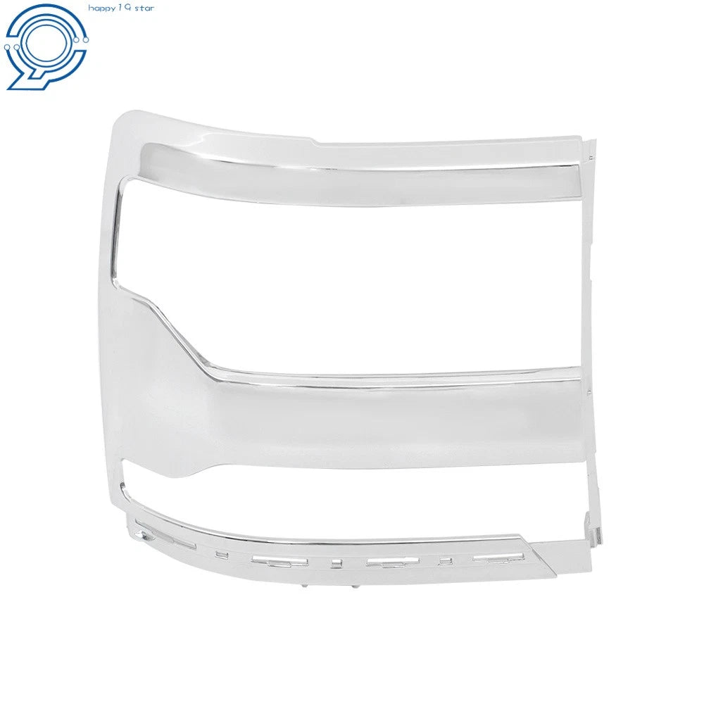Right Side Chrome Headlight Trim Bezel for Chevy Silverado 1500 (2016-2018)