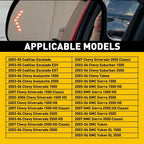 Mirror Glass with Heated Turn Signal for GMC Chevy Cadillac (2003–2007)
