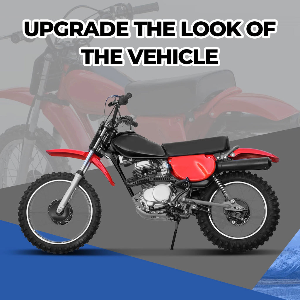 Plastic Kit for Honda XR75/XR80 (1977–1982) - Front/Rear Fender & Side Panels