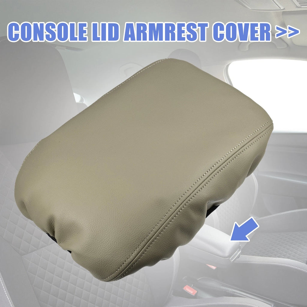 Armrest Cover for Honda Accord (2018–2022) Beige with Beige Stitches