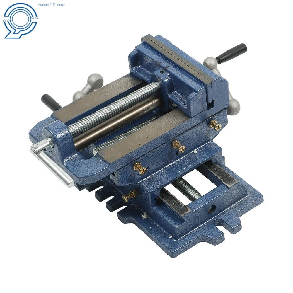 5" Cross Slide Vise for Drill Press Heavy Duty Metal Milling X-Y Clamp