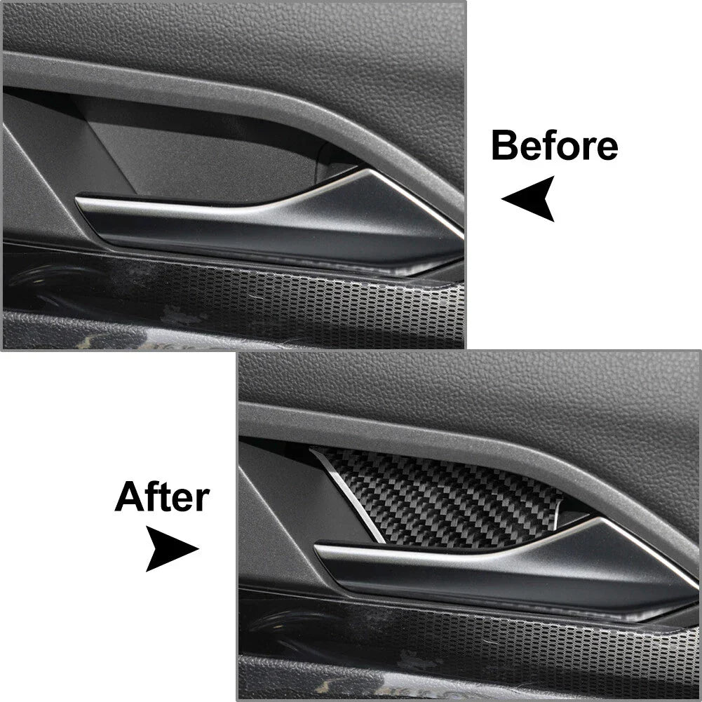 4 Pcs Door Handle Bowl Cover Trim for Volkswagen Golf 8 (2021-2023)