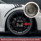 Set of 2 Wheel Lock Lug Nuts with Anti-theft Key for Porsche Cayenne (2003-2023)