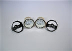 Set of 2 Faria GP9767A 2" Chesapeake White 80 PSI Oil Pressure Gauges