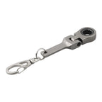 180 Degree Rotatable Ratchet Spanner Keychain Wrench