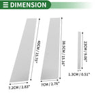 Set of 6 Door Pillar Window Trim for Dodge Charger (2011–2014) Chrome