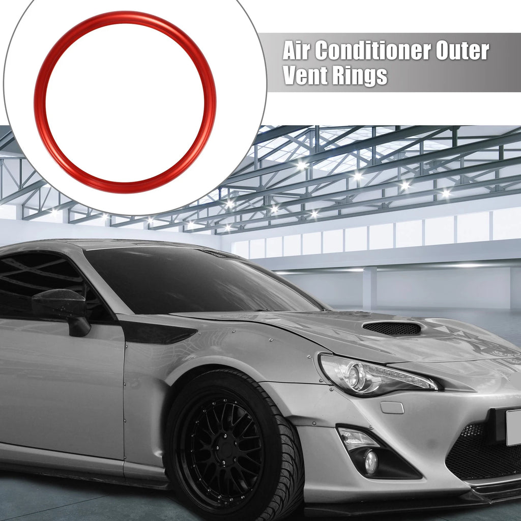2 Pcs Air Conditioning Outer Vent Rings Trim Cover for Toyota Subaru 