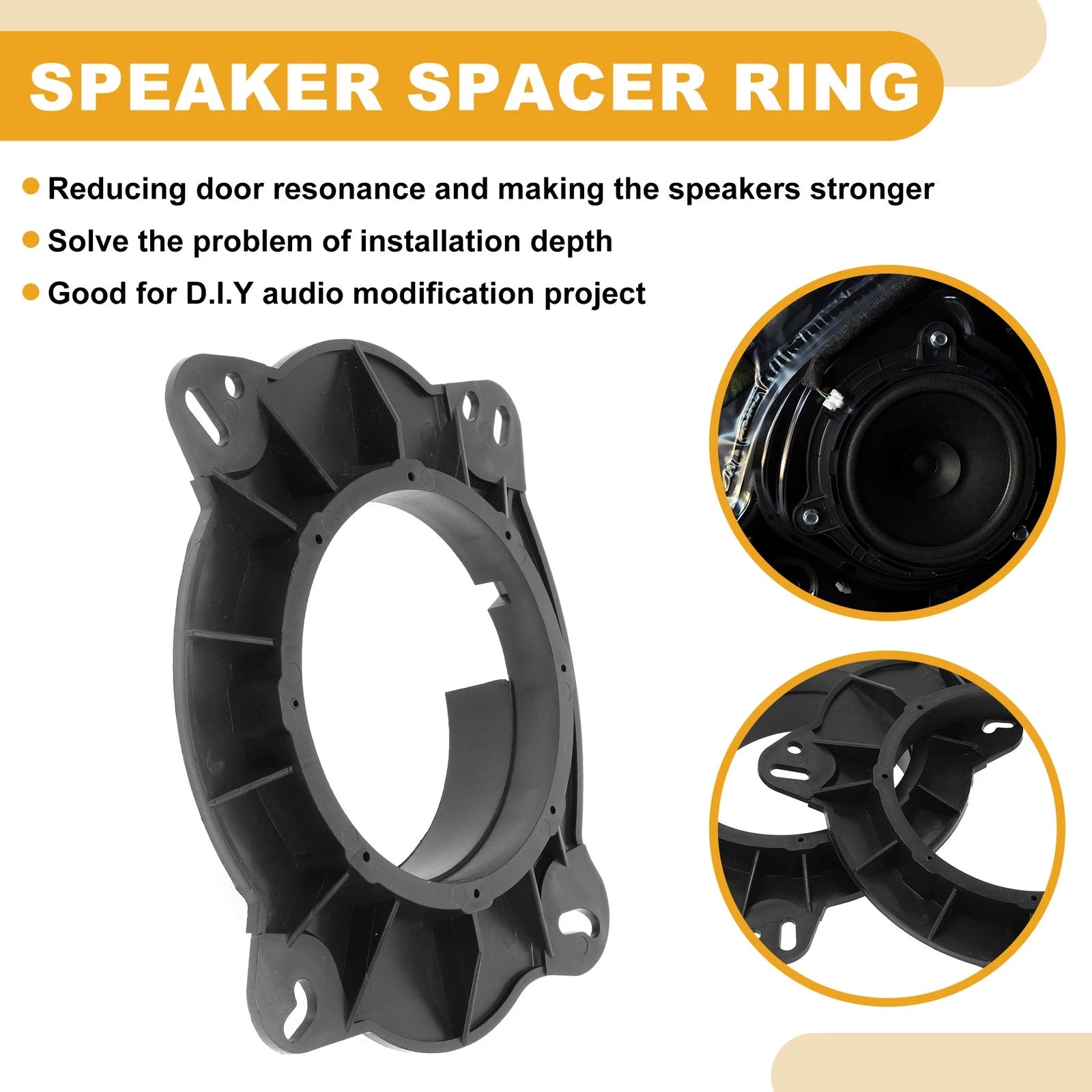 2X Speaker Spacer Ring Adapter for Toyota Camry (2006–2017)