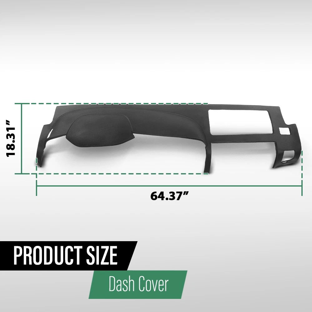 Dash Cover for Chevy Silverado GMC Sierra (2007–2013) Black TPE