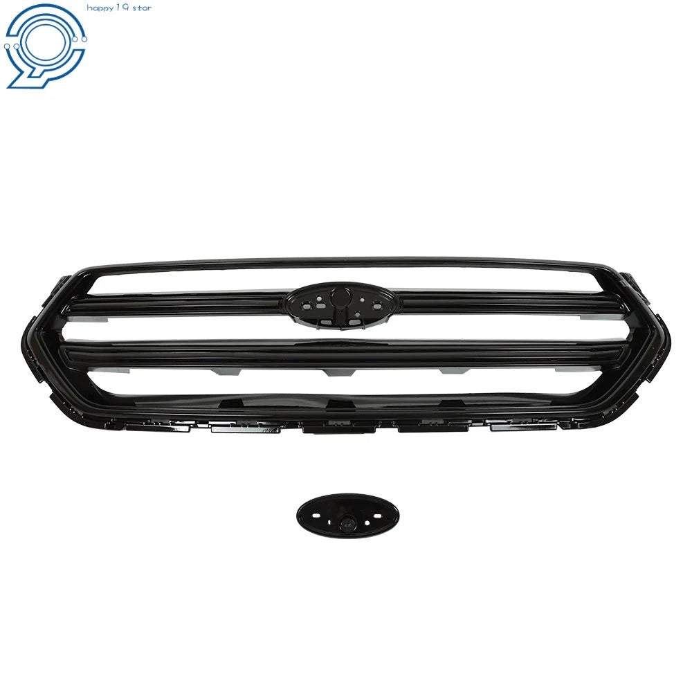 Front Upper Bumper Grille for Ford Escape (2017-2019) Glossy Black