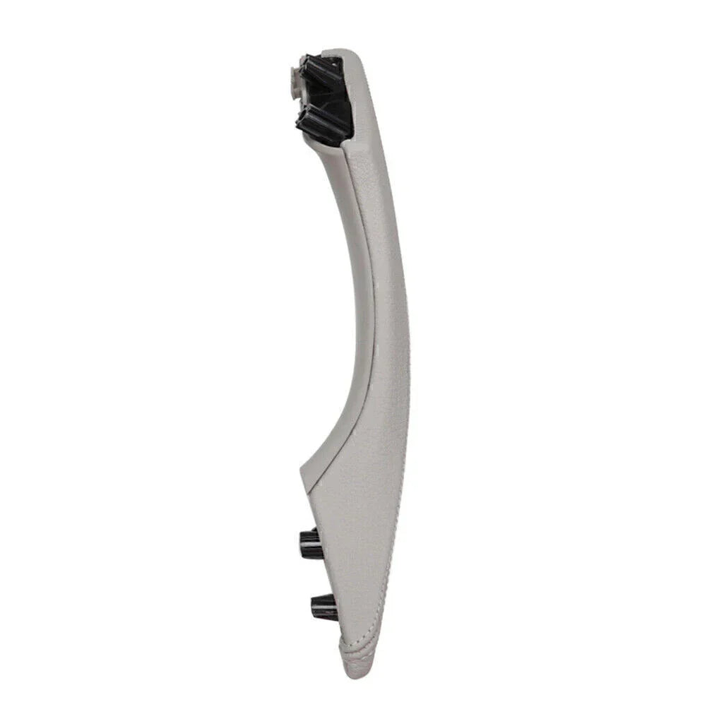 Gray Door Trim Pull Handle Left Side Real Leather for BMW 5 Series (2010-2017)