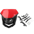 1 Pcs Red Universal Headlight for Supermoto Dirt Bike (Universal)