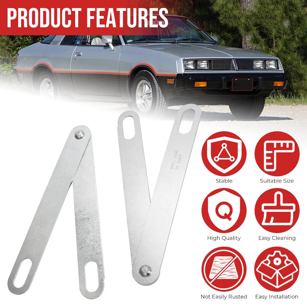 2X Tailgate Hinge Straps 3494077 for Dodge Ram W150 D150 W250 D250 (1972–1980)