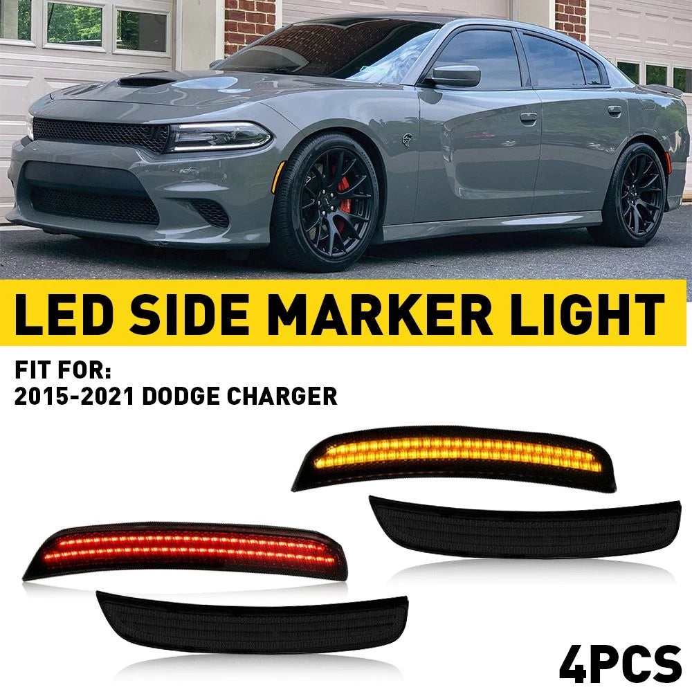 LED Side Marker Turn Signal Light Combo for Dodge Charger (2015–2021)