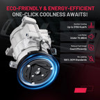 A/C Compressor 6-Groove for Mazda CX-7 (2009–2012) EG2161450D