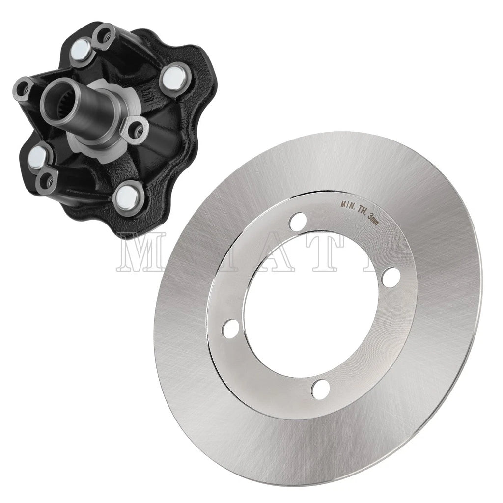 Front Wheel Hub & Disc Rotor for Suzuki Eiger 400, Vinson 500 (2002–2007)