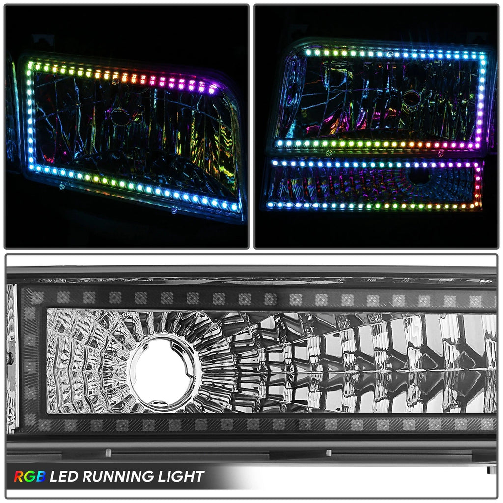 RGB LED Light Bar for Ford F-150 F-250 F-350 Bronco (1992–1996)