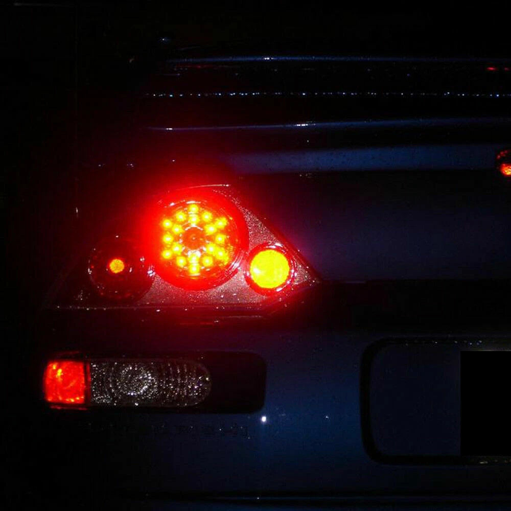 Set of 2 Red 1157 Strobe Rear Alert Brake Lights for Safety