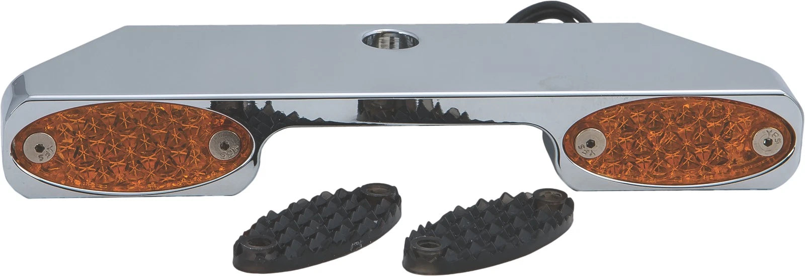Pro One Turn Signal Bar with Amber Lenses for Harley Wide & Narrow Glide
