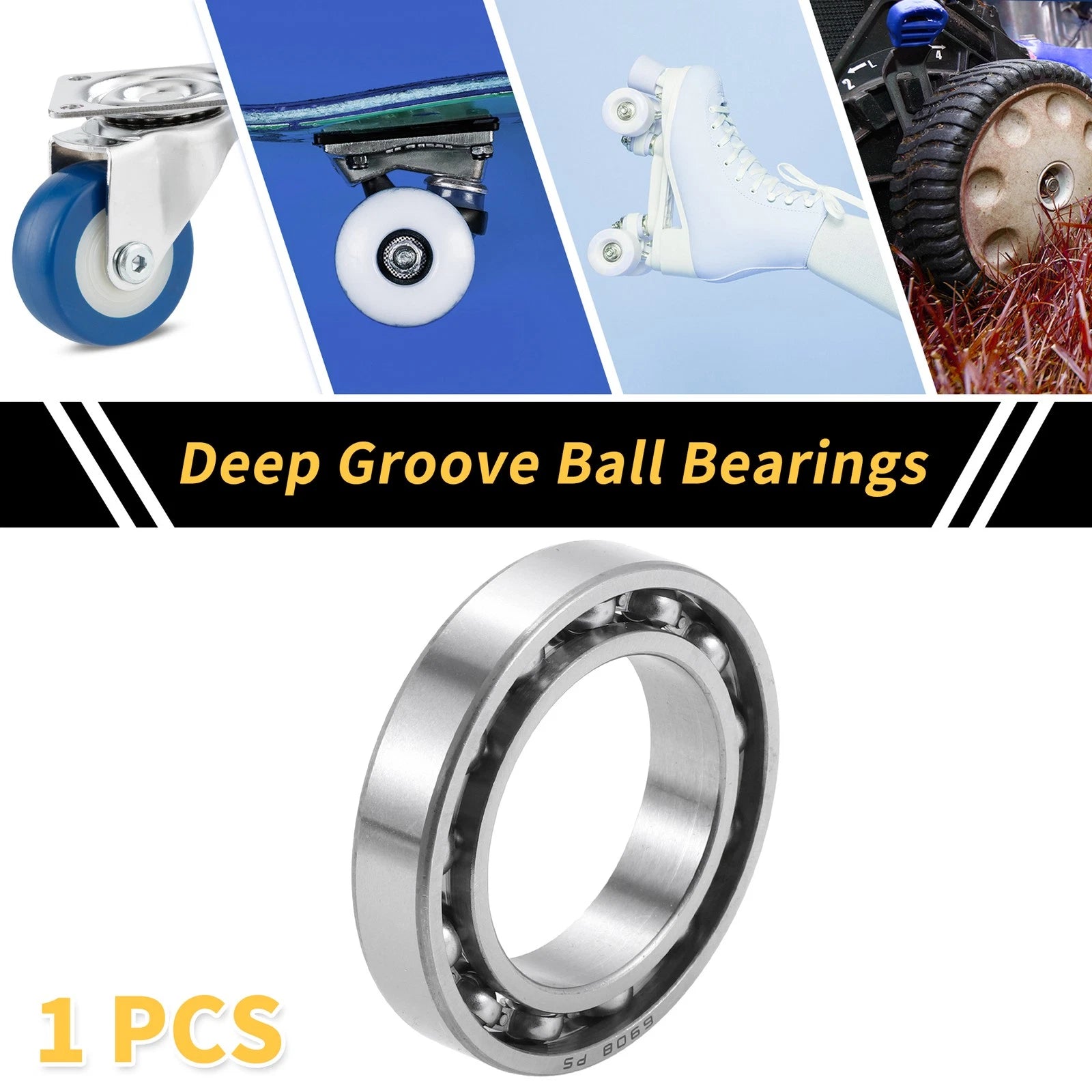 Deep Groove Ball Bearing 40x62x12mm for Scooter Skateboard (1 Pcs)