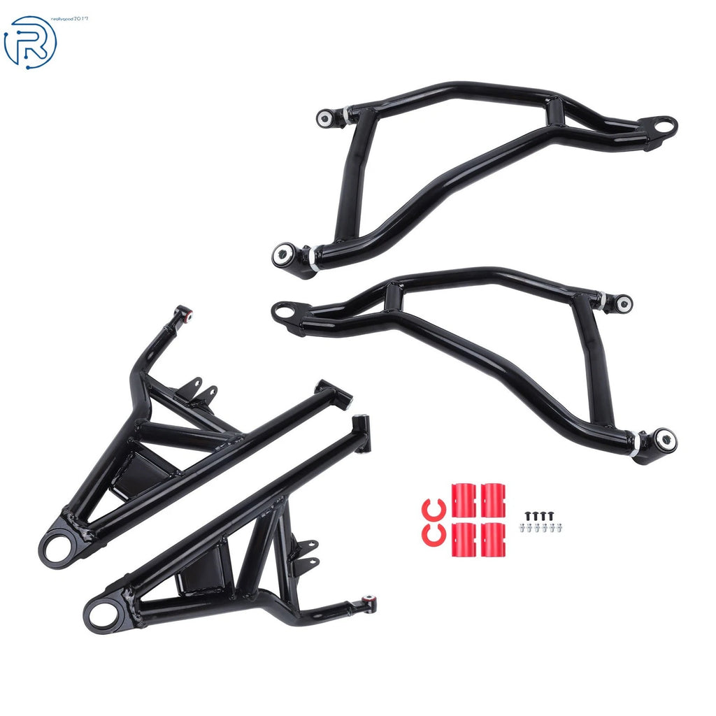 Set of 2 Black Front Lower A-Arms for Polaris RZR XP 1000/4 (2014–2023)
