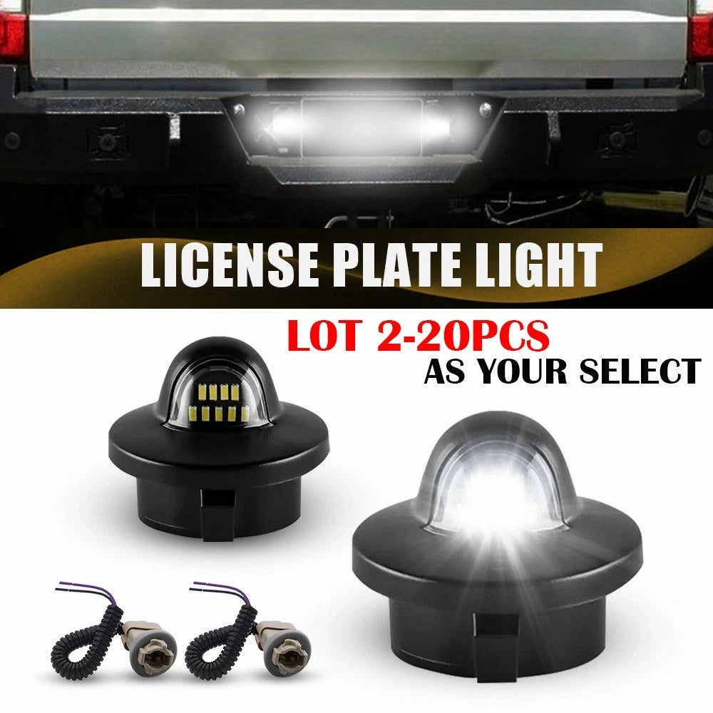 2X White LED License Plate Light Bulbs for Ford F-150 (1990–2014)
