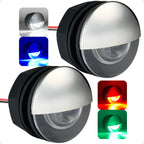 2X RGBW Round Courtesy Light for Universal Vehicles (12V, IP67)