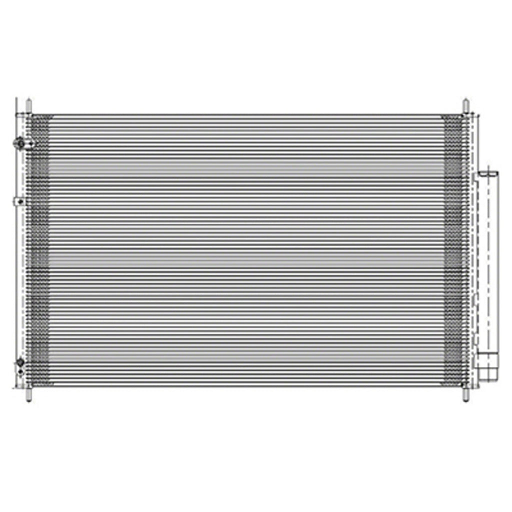 Replacement Condenser w/Built-In Receiver Drier For 2011-2017 Honda Odyssey