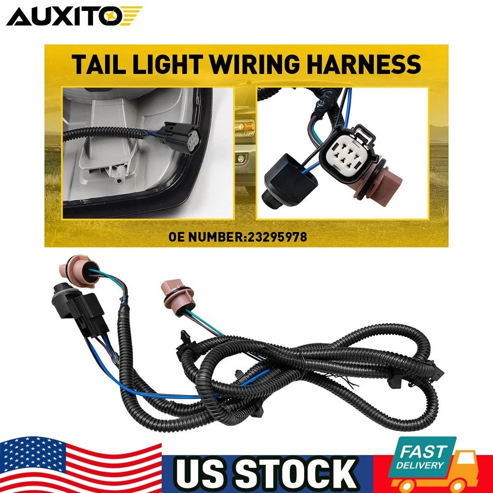 Driver Side Tail Lamp Wiring Harness for Chevy Silverado 1500 2500HD (2016–2019)