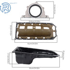 Engine Oil Pan with Lower Gasket Set for Dodge Ram 1500 2500 3500