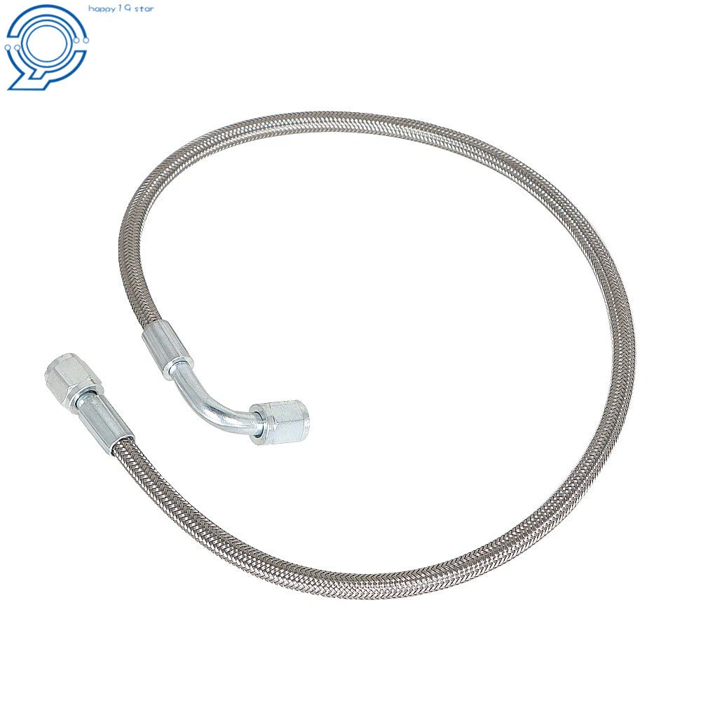 4AN 90 Degree Hose End for Turbo Oil Feed Line (24")