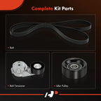 3X Serpentine Belt Drive Component Kit for Buick Rainier (2004-2007)