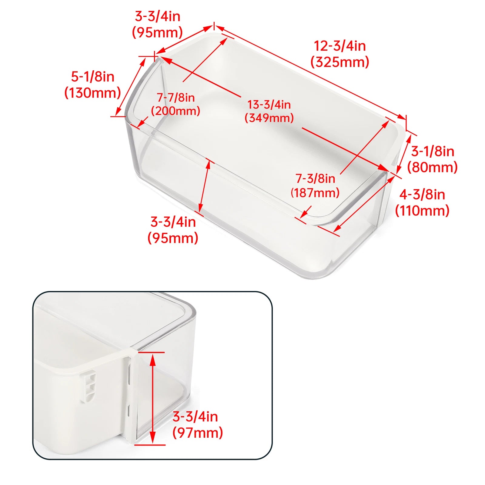 Door Shelf Bin for Samsung RF263TEAEBC (Right) #DA97-12650A