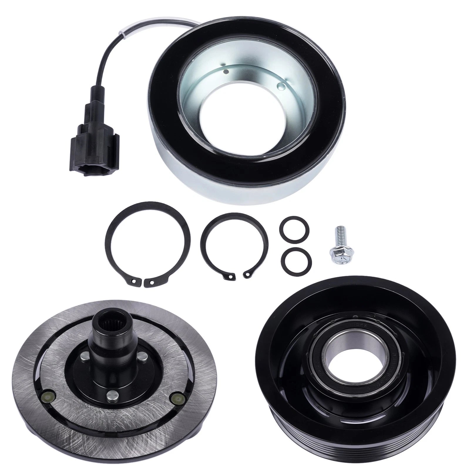A/C Compressor Clutch Assembly Kit 6 Groove for Nissan Cube Versa (2009–2014)